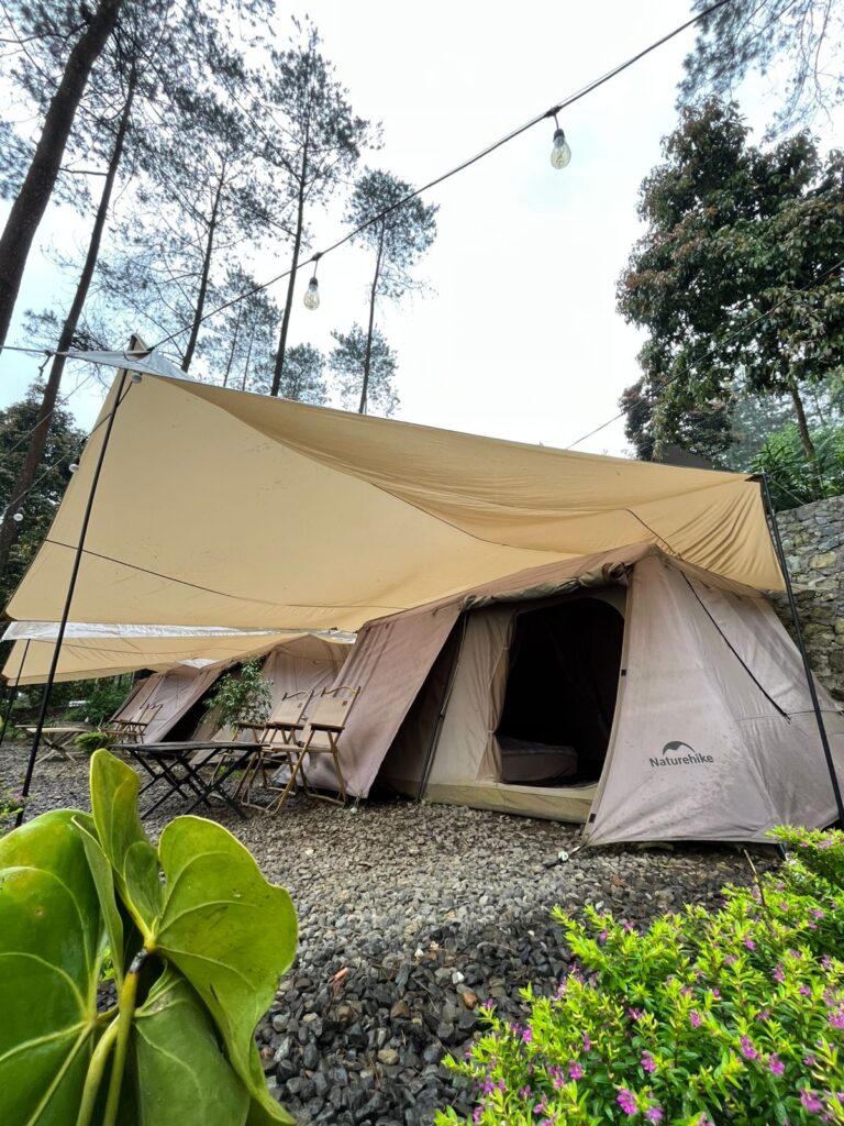 Camping Guci, Camping hutan pinus sekitar Guci, Guci camp, Camping tegal