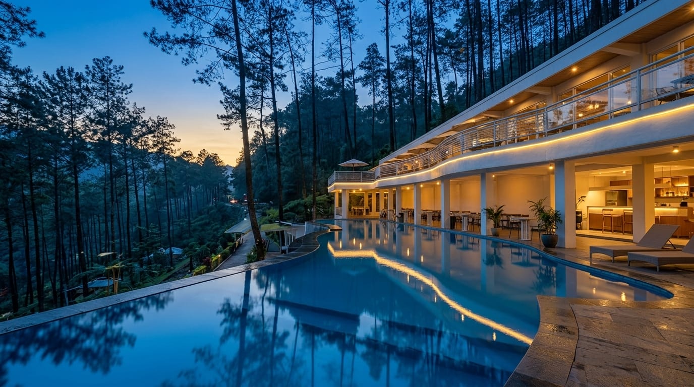 Obyek Wisata Kolam Renang Air Panas Guci Garden Tegal